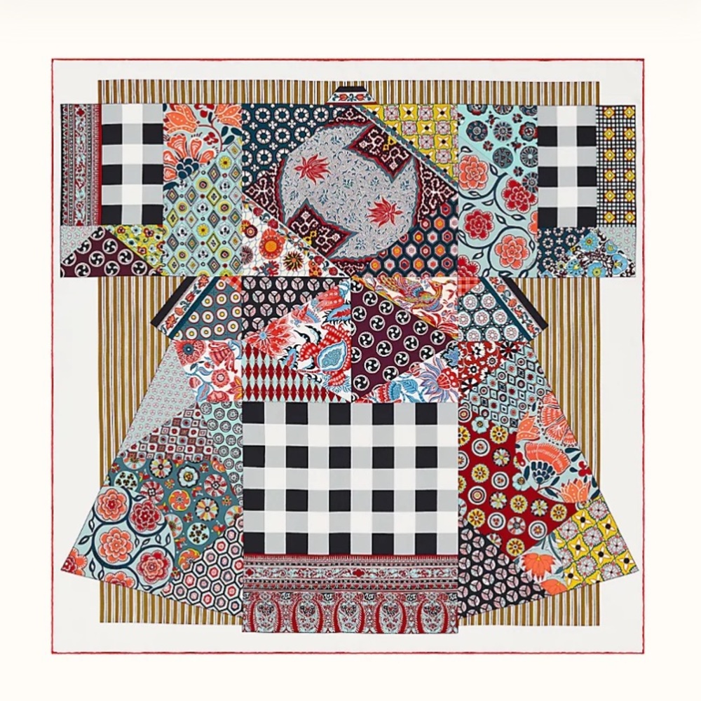 NWT Hermes L'Art du Sarasa scarf 90